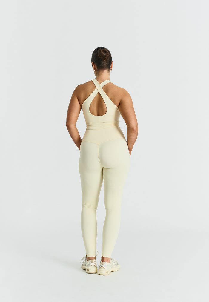 Softsculpt V-neck Cross Back Bra Lemonade