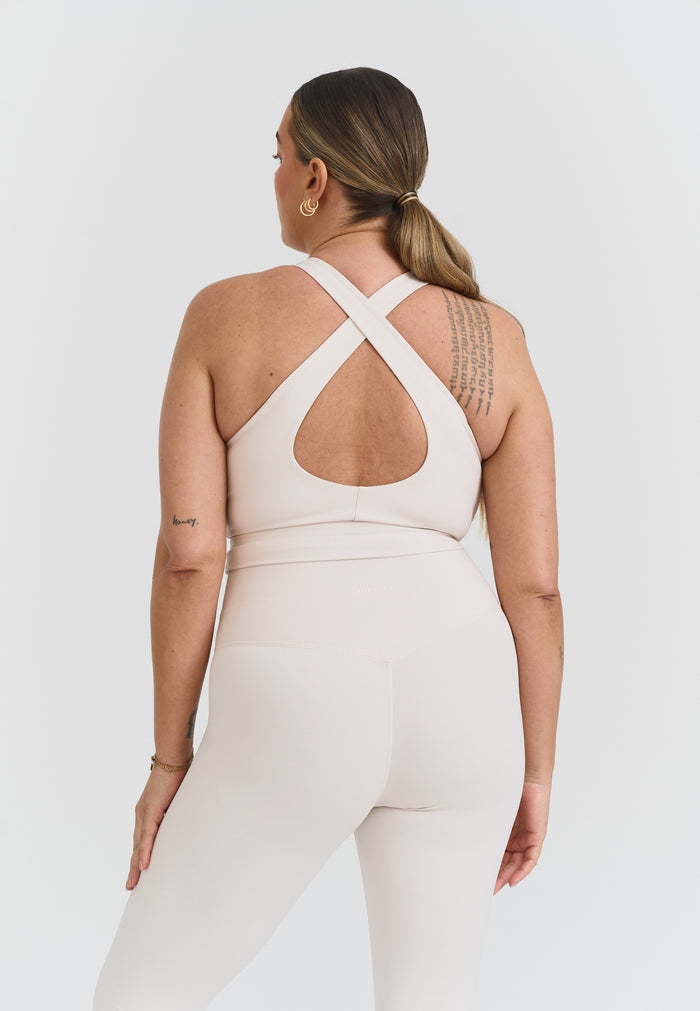Softsculpt V-neck Cross Back Bra Marshmallow