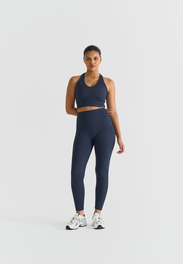 Softsculpt V-neck Cross Back Bra Navy