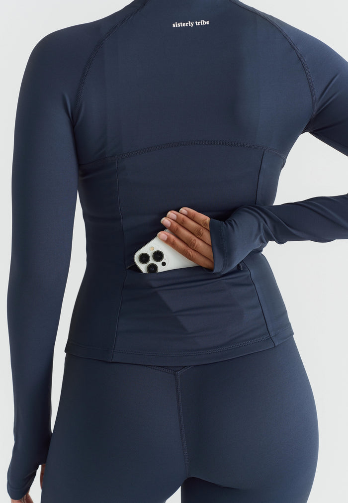 Softsculpt Zip Jacket - Navy