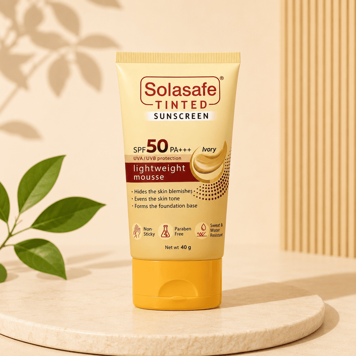 Solasafe Tinted Sunscreen SPF 50 PA+++ (Ivory) - Cosmosentials