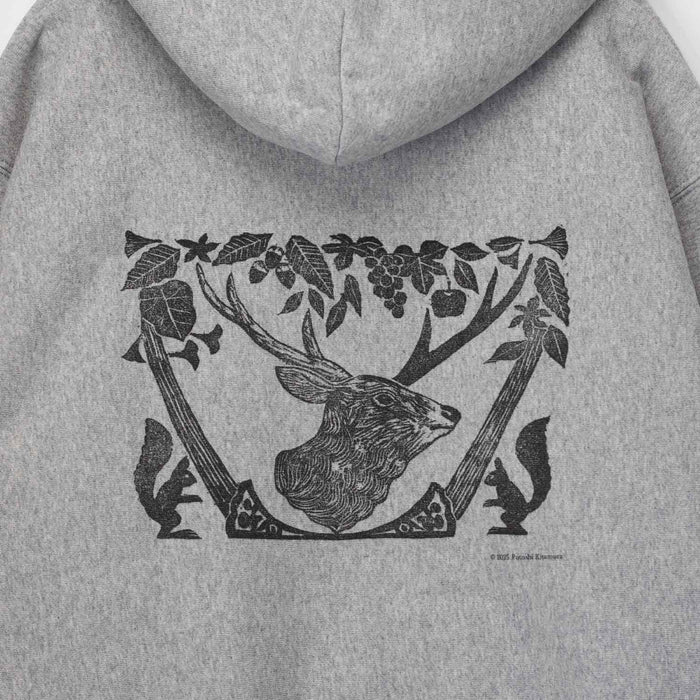 South2 West8 X F. KITAMURA SWEATSHIRT PARKA, Grey