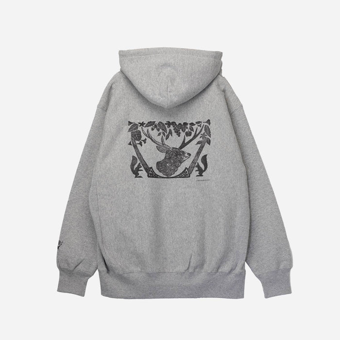 South2 West8 X F. KITAMURA SWEATSHIRT PARKA, Grey
