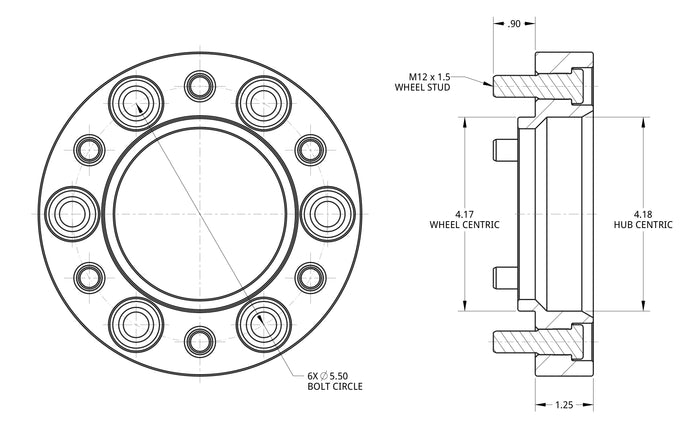 Spidertrax 1.25" Wheel Spacers For 4Runner (1996-2024)