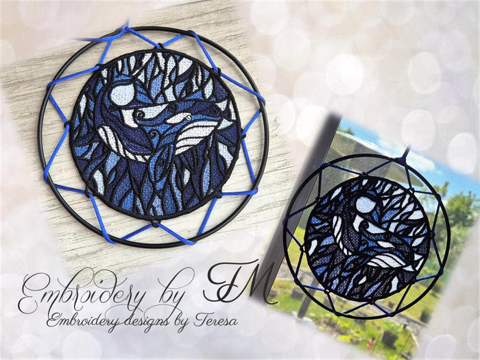 Sun catcher Orca/ 5x7 hoop