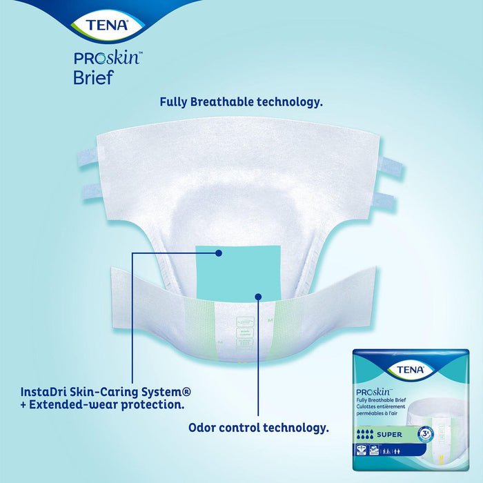 TENA ProSkin Super Adult Briefs - 67401-Pack - LL Medico