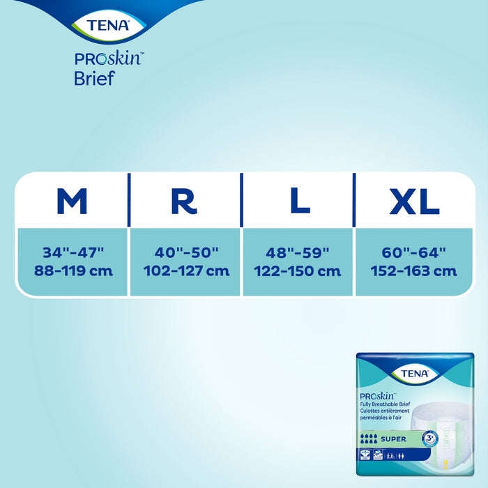 TENA ProSkin Super Adult Briefs - 67401-Pack - LL Medico