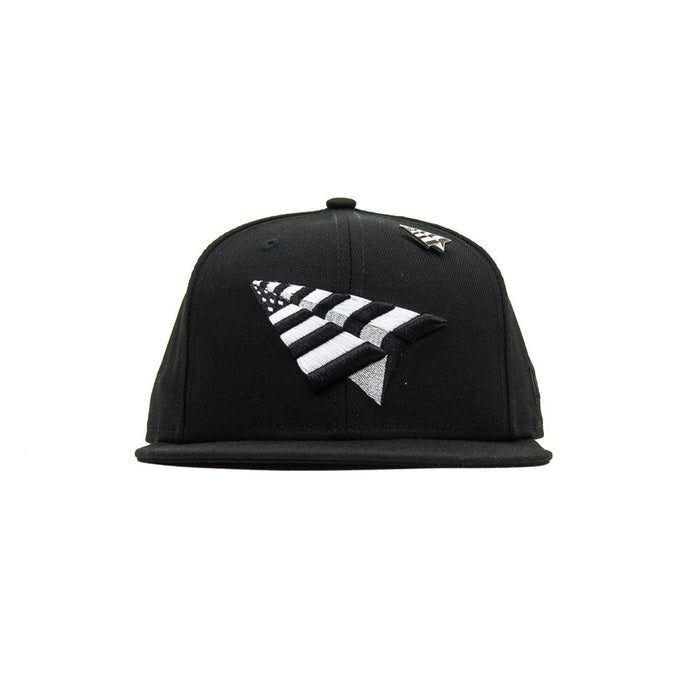 The Original Crown Old School Snapback (Black/Black Underbrim)