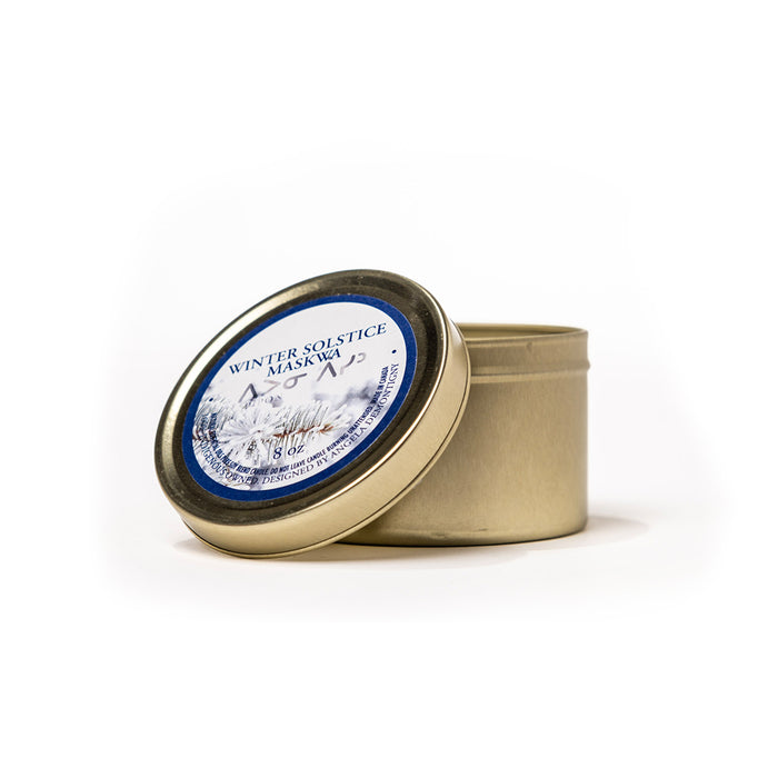 Winter Solstice Maskwa - Special Edition 8oz Travel Tin - LODGE Soy Candles