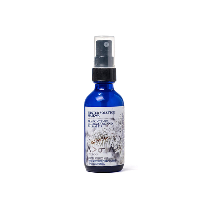 Winter Solstice Maskwa - Special Edition 2oz Holistic Wellness Mist - LODGE Soy Candles