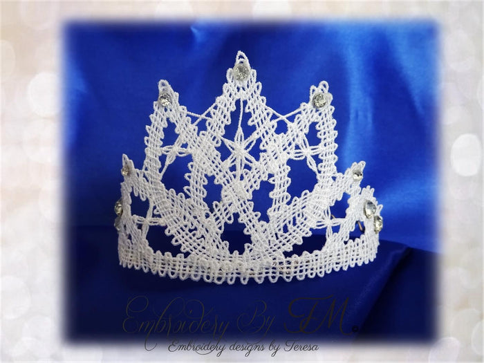 Tiara lace white ( battenburg lace)