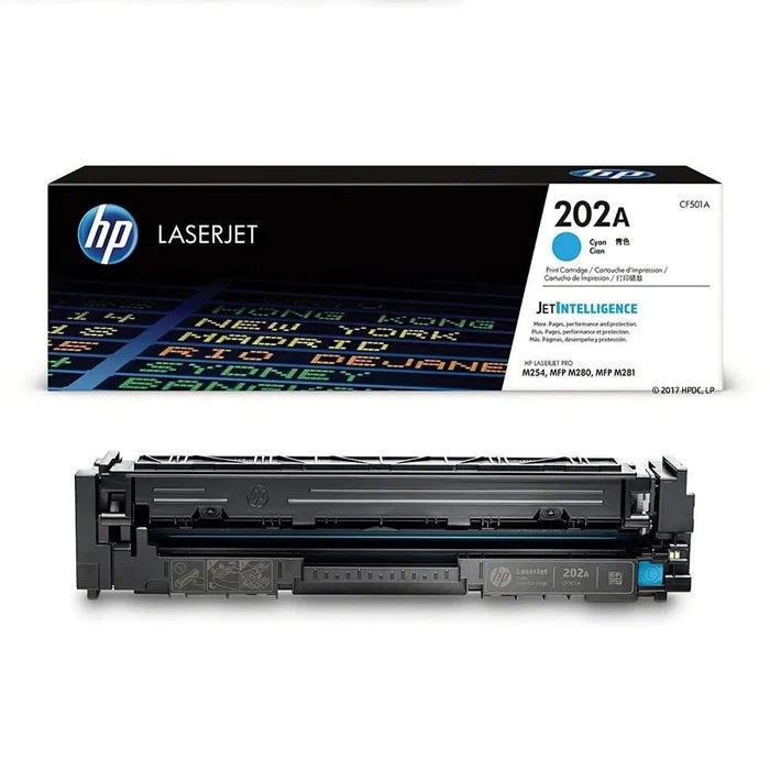 Toner Hp CF501A Cyan 202A | Para LaserJet Pro M254 / M281 | 1,300 páginas - Panamá