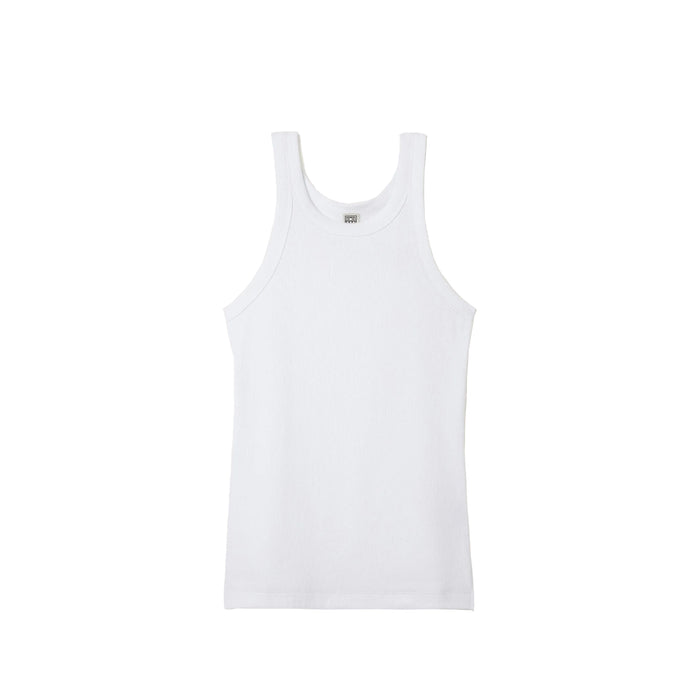TOTEME CURVED RIB TANK, White