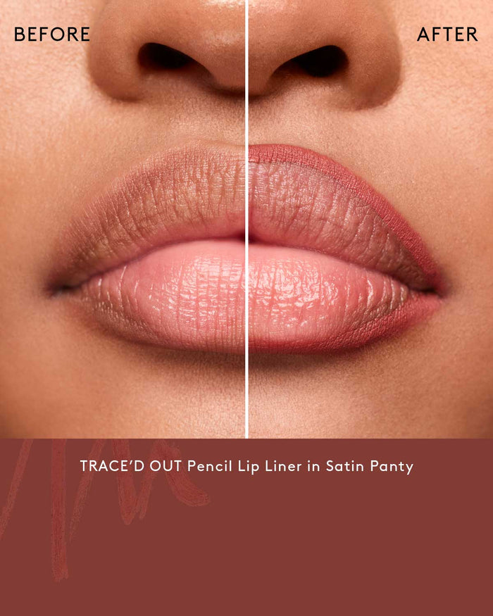 Trace'd Out Longwear Waterproof Pencil Lip Liner—Satin Panty