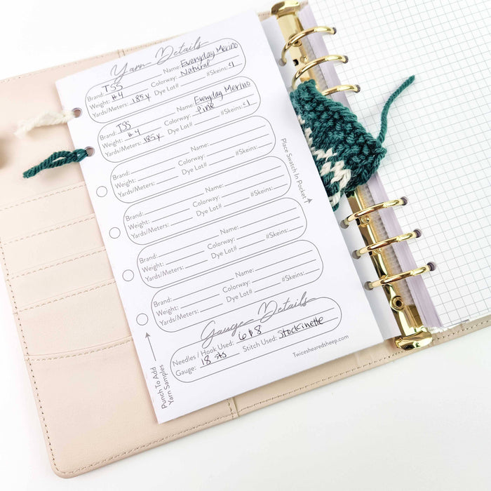 Twice Sheared Sheep - Night Forest Project Journal Planner for Knitters & Crocheters