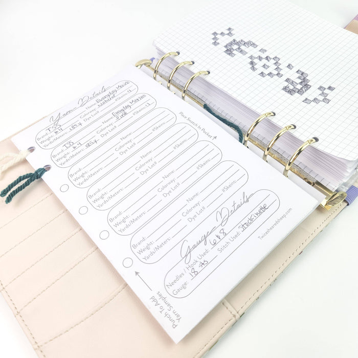 Twice Sheared Sheep - Night Forest Project Journal Planner for Knitters & Crocheters