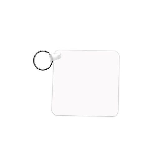 Unisub 2.25" x 2.25" Square Sublimation FRP Keychain - HeatPressNation