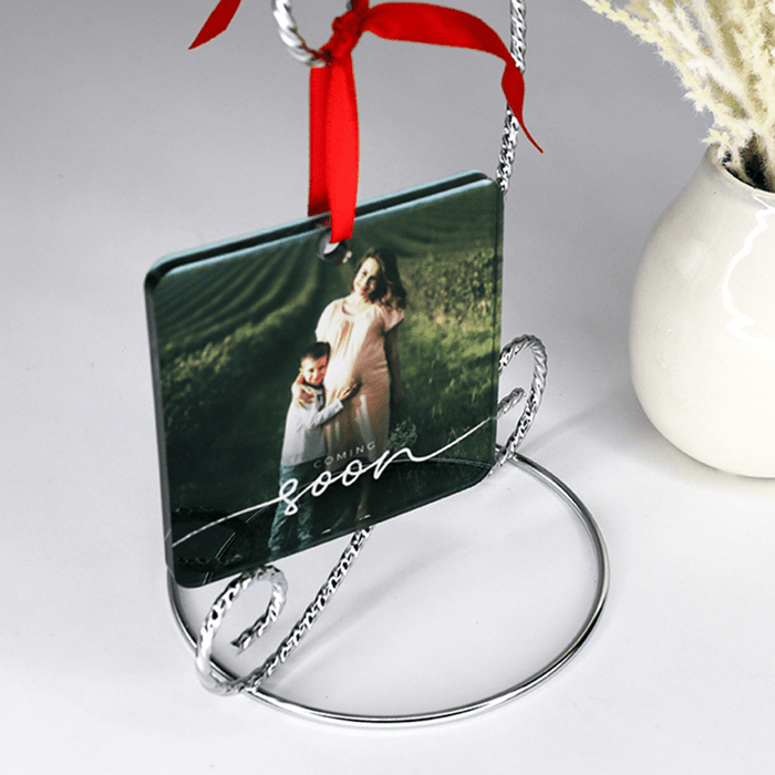 Unisub 3.125" x 3.125" Sublimation Acrylic Square Ornament - HeatPressNation