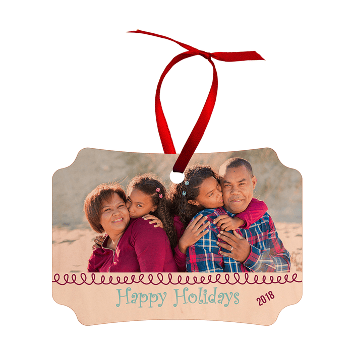 Unisub 3.95" x 2.74" Berlin Sublimation Maple Ornament - HeatPressNation