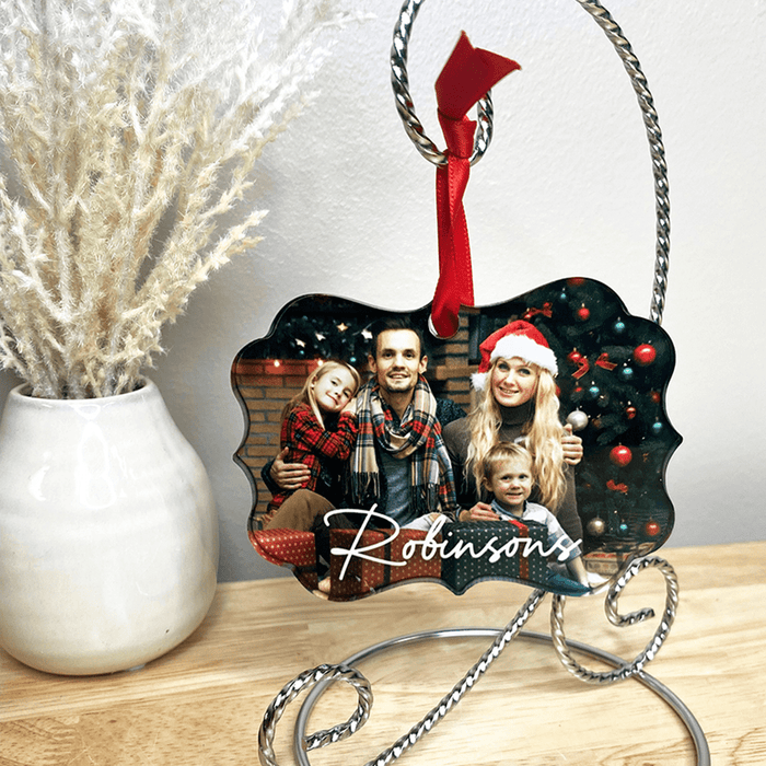 Unisub 3.95" x 2.855" Sublimation Acrylic Creative Border Ornament - Benelux - HeatPressNation