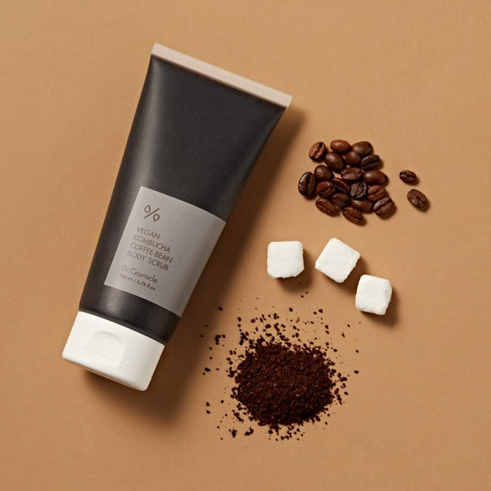Vegan Kombucha Coffee Bean Body Scrub - Korean-Skincare
