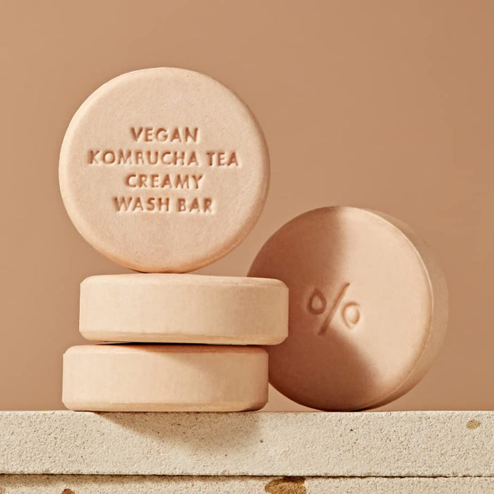 Vegan Kombucha Tea Creamy Wash Bar - Korean-Skincare