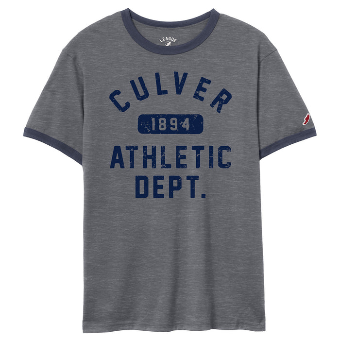 Victory Falls Ringer Tee - Fall Heather/Liberty Navy