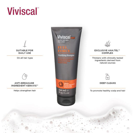 Viviscal Man Full Force Fortifying Shampoo 250ml
