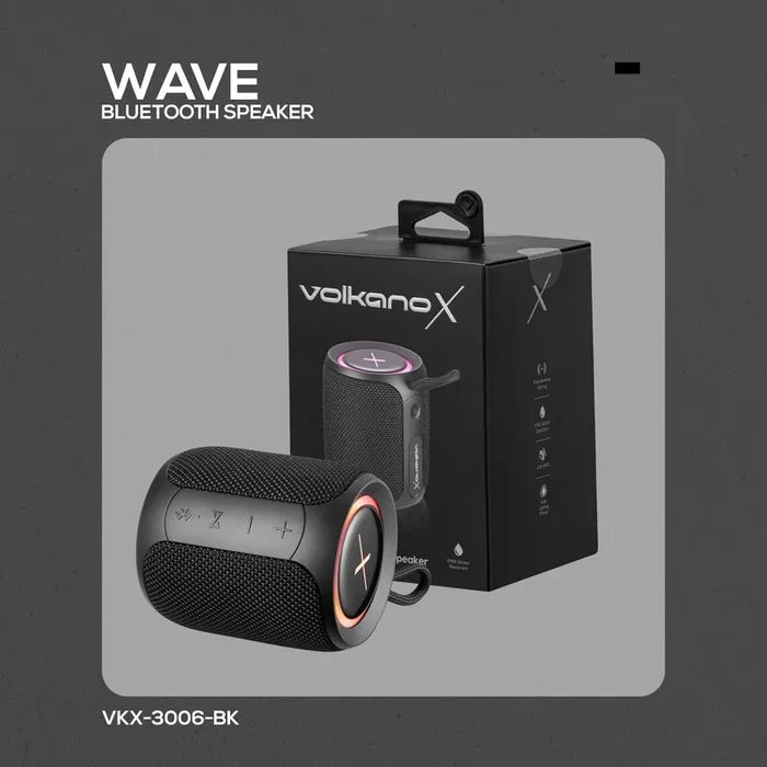 VolkanoX Wave IPX66 Bluetooth Speaker