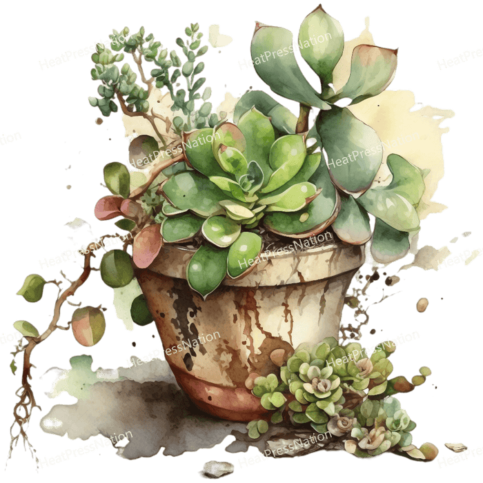 Watercolor Plant Design - HeatPressNation