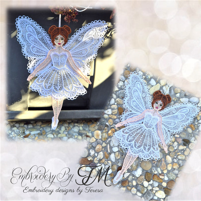 White doll FSL/5x7 hoop