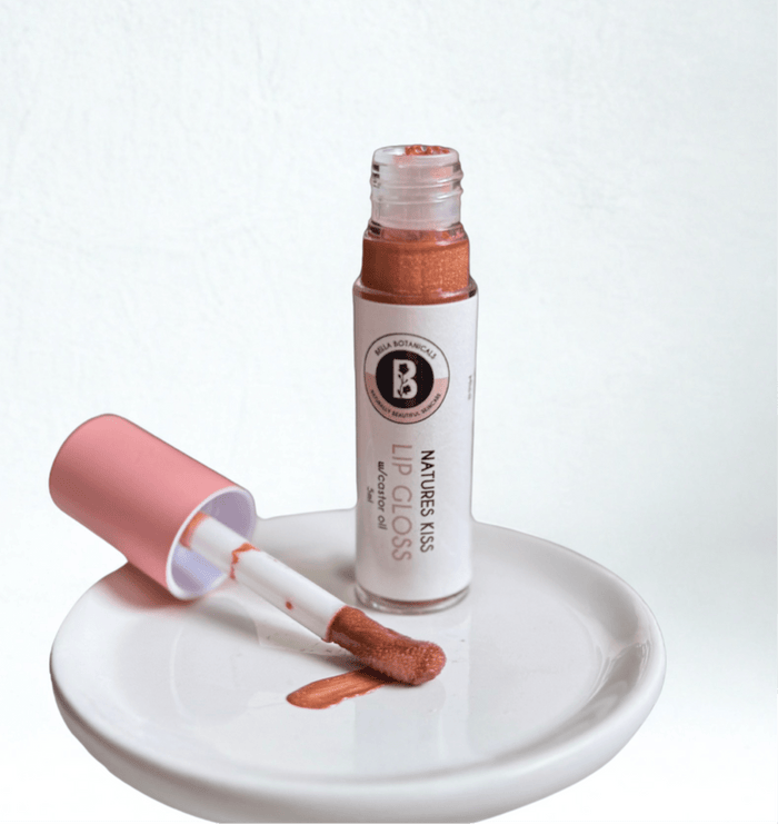 Castor Oil Lip Gloss - Tinted - Natural - Bella Botanicals