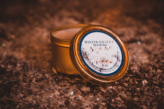 Winter Solstice Maskwa - Special Edition 8oz Travel Tin - LODGE Soy Candles