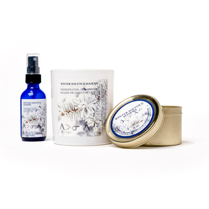 Winter Solstice Maskwa - Special Edition Ceremony Set - LODGE Soy Candles