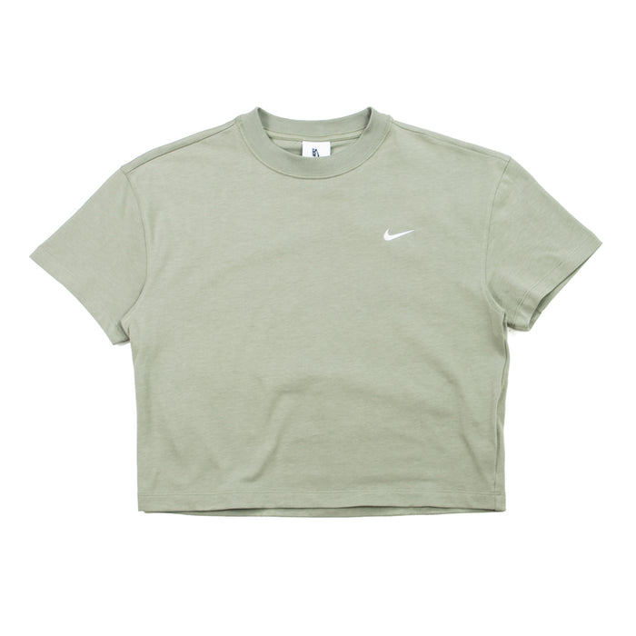 WMNS NikeLab Cropped Tee (Light Army/White)