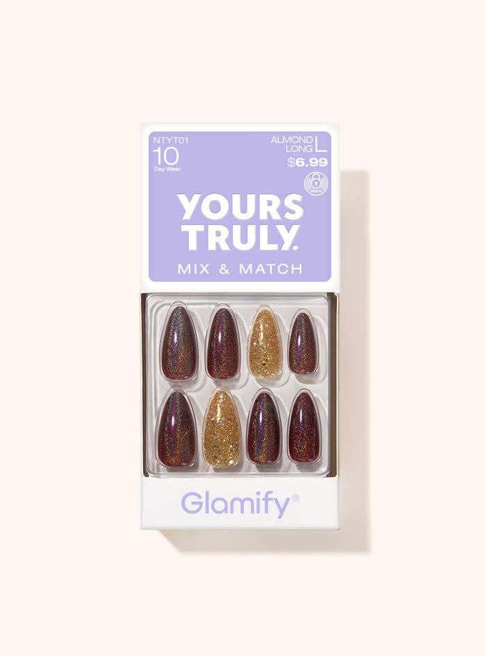 Yours Truly Press On Nails - ntyt-01-almond-long