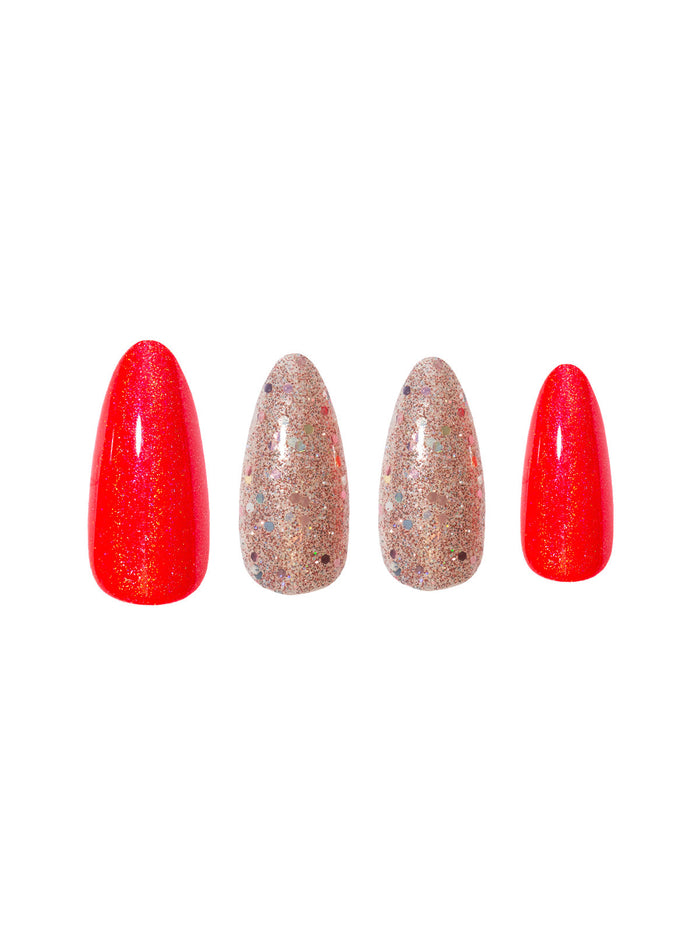 Yours Truly Press On Nails - ntyt-08-almond-long