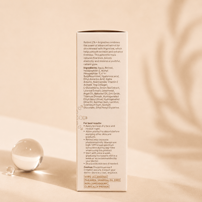 Yuderma Renewcell Retinol 2% + Argireline Serum - Cosmosentials