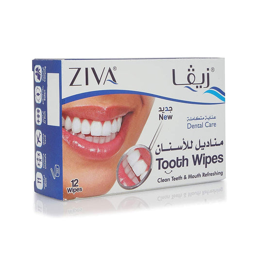 Ziva Whitening Tooth Wipes - 12 Wipes, Teeth Whiteners